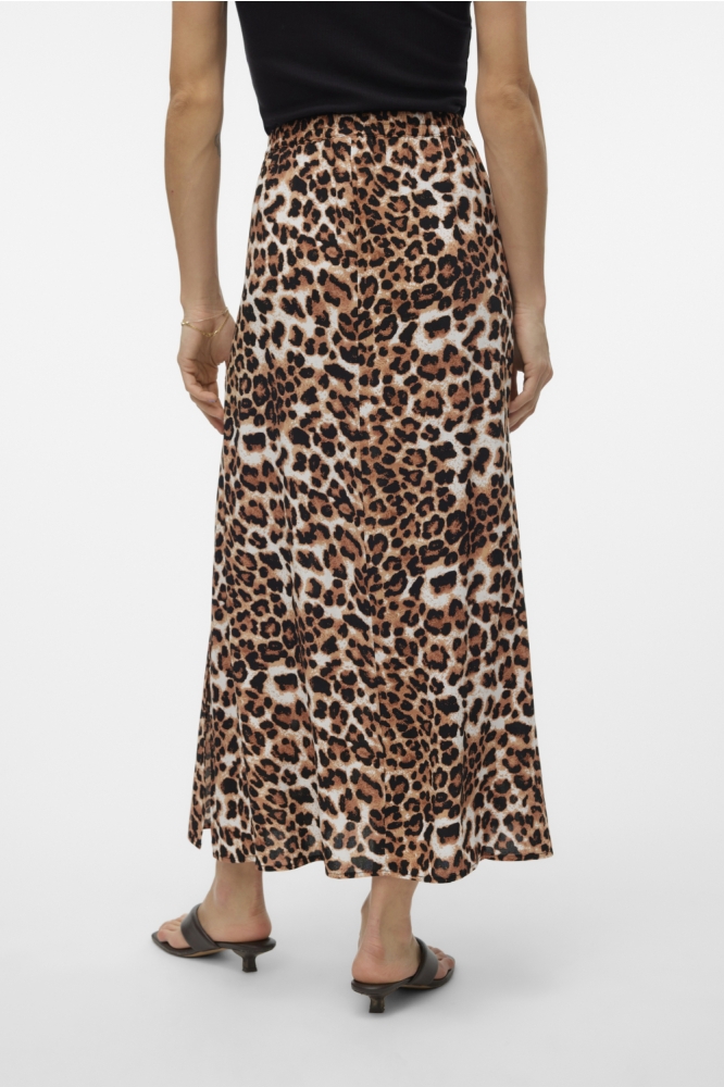 VMEASY JOY MAXI SLIT SKIRT WVN GA 10302047 TAN/LEO
